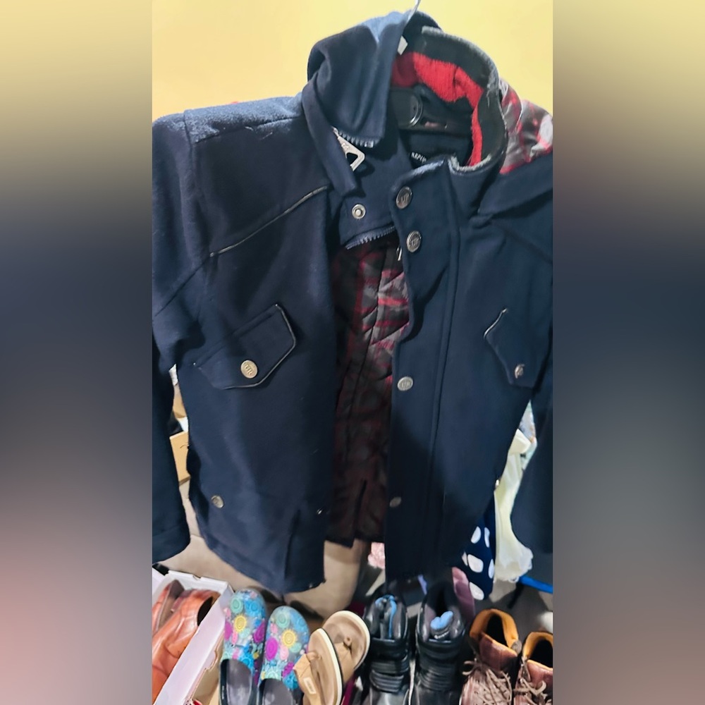 Black Jacket with Plaid Lining